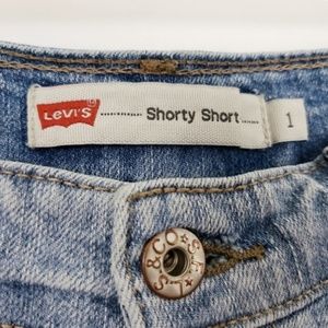 Levi's Distressed Shorty Shorts Size 1*